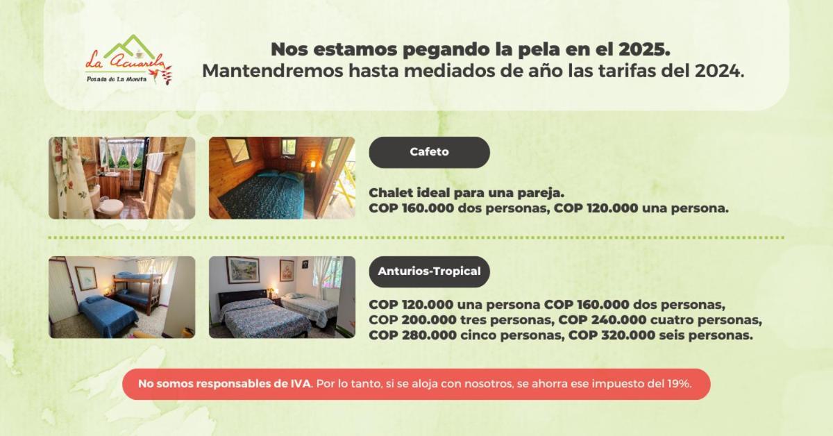 La Acuarela, Posada De La Monita เปเรย์รา ภายนอก รูปภาพ